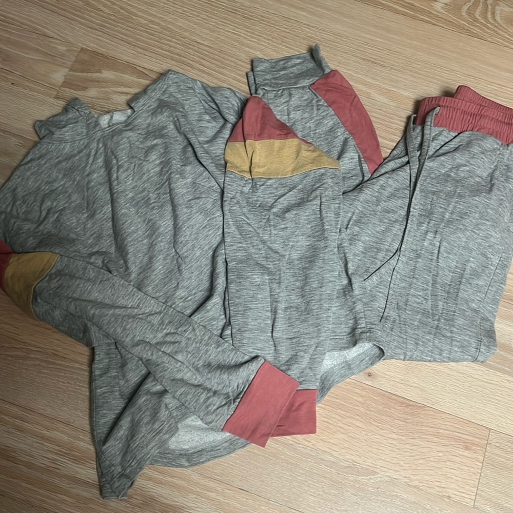 Hoodie and jogger set, size medium